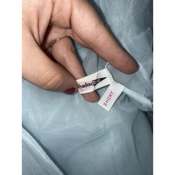 Vintage 60s Pale Blue Chiffon, Baby Doll Nightie by shadowline Small Sexy - Picture 6 of 7